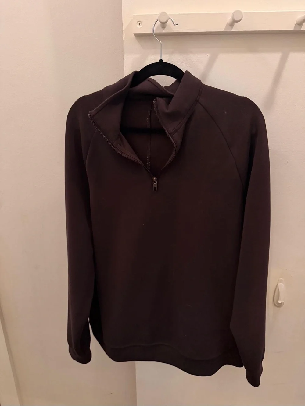 Lululemon Men's Dark Brown smooths spacer quarter zip